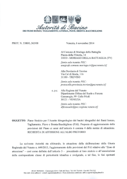 Mai /`4222` aQ` acakw - Autorit&agrave; di Bacino dei fiumi dell`Alto Adriatico