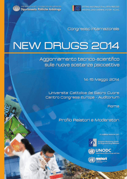 New Drugs 2014 - Profilo relatori e moderatori 1
