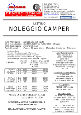 NOLEGGIO CAMPER