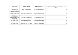 INCARICO NOMINATIVO CODICE FISCALE COMPENSO
