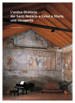 L`antico Oratorio dei Santi Nazario e Celso a Sturla, una riscoperta