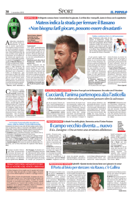 0111SPO4.qxd (Page 1) - PORTOGRUARO CALCIO ASD