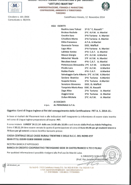 &ldquo;ARTURO MARTINI&rdquo;