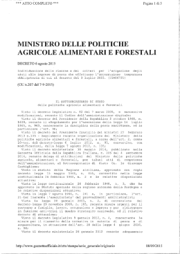 DM 6 agosto 2015 criteri erogazione fermo pesca