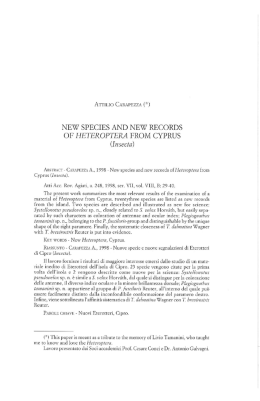 new species and new records op heteroptera from cyprus