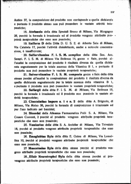 Antico 37, la composizione del prodotto non corrisponde a quella