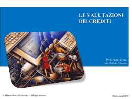 Lesson 10_Valutazioni_Le valutazioni crediti