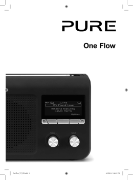 One Flow owner`s manual (multilingual for Europe)