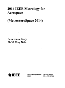 2014 IEEE metrology for aerospace (MetroAeroSpace 2014