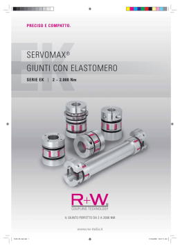 SERVOMAX&reg; GIUNTI CON ELASTOMERO