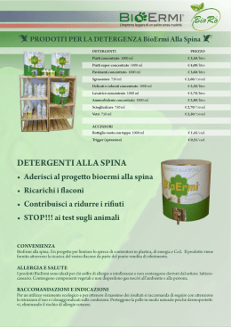 DETERGENTI ALLA SPINA