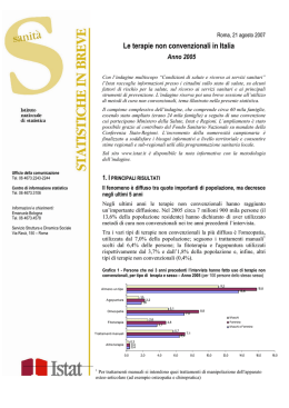 Le terapie non convenzionali in Italia
