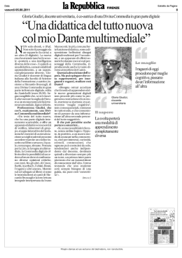 Una didattica del tutto nuova col mio Dante multimediale