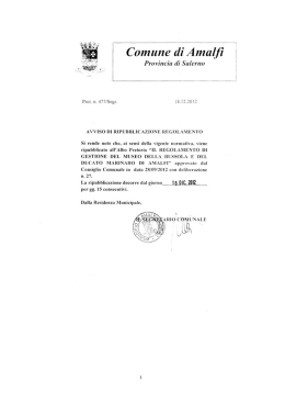 Untitled - Comune di Amalfi