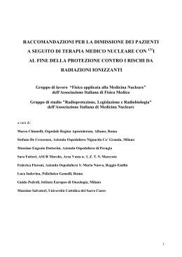 Raccomandazioni per la Dimissione dei Pazienti a seguito di