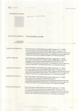 Curriculum vitae - Comune di Cagliari