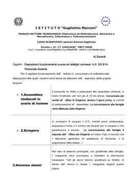 Disposizioni funzionamento scuola ed obblighi