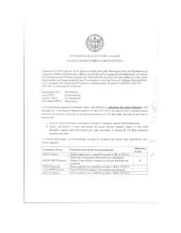 Verbale provvisorio riconoscimento crediti PAS A.A 2014
