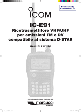 Icom - IC-E91 manuale d`uso