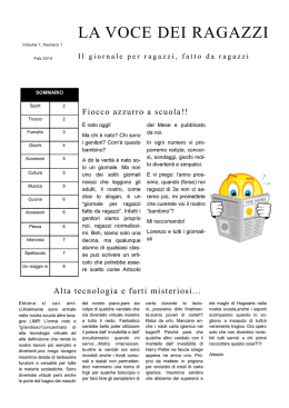 LA VOCE DEI RAGAZZI - Istituto Comprensivo di Somaglia