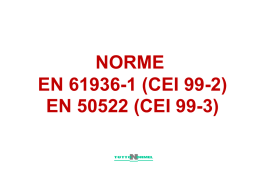 NORME EN 61936-1 (CEI 99-2) EN 50522 (CEI 99-3) - AEIT-TAA