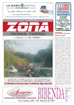 Zona 24-04-15 - Il notiziario gratuito di Roma Nord