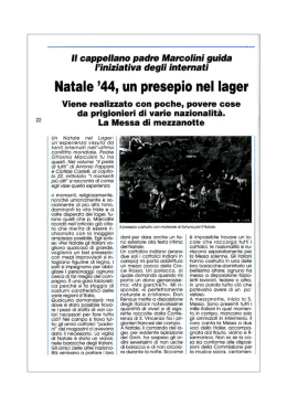 Natale `44, un presepio nel lager