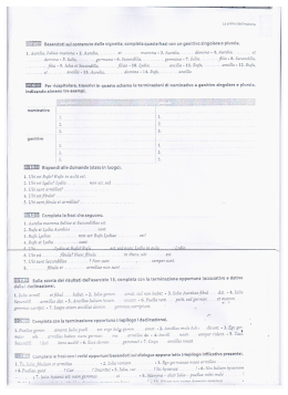 Page 1 La prima deciinazione Basandoti sui contenuto deiie vigna