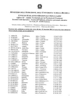scuola dell`infanzia e primaria - Ufficio VII &ndash; Ambito Territoriale