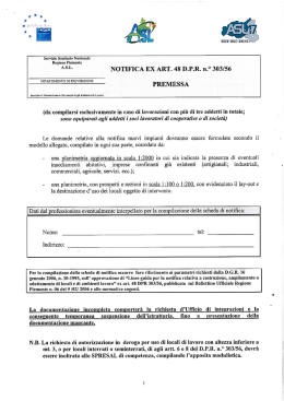 A-S-L- NOTIFICA EX ART. 48 D.P.R. n.° 303/56