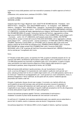 Legittima la revoca della pensione ciechi non reversibile in