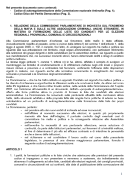 Nel presente documento sono contenuti: - Codice di
