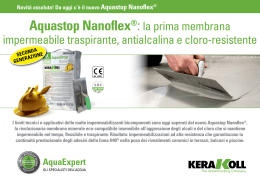 Aquastop Nanoflex®:la prima membrana
