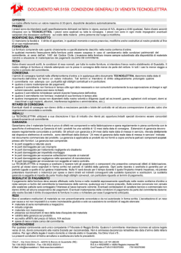 DOCUMENTO NR.5159: CONDIZIONI GENERALI DI VENDITA