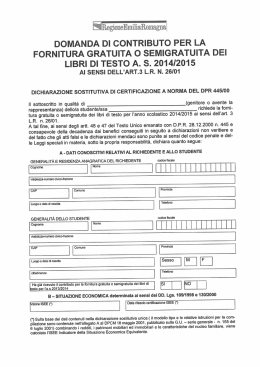 dichiarazione sqstitutiva di certificazione a norma del dpr 445/00