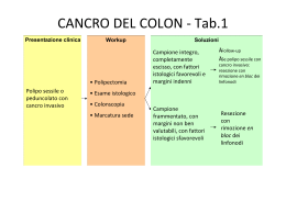 CANCRO DEL COLON - Tab.1