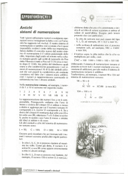 sistema di numerazione romano
