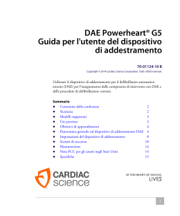 DAE Powerheart® G5 Guida per l`utente del