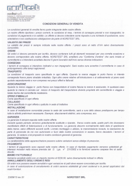 CONDIZIONI GENERALI DI VENDITA