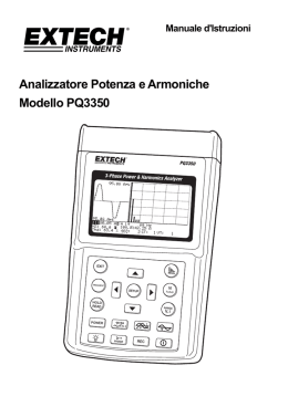 Analizzatore Potenza e Armoniche Modello PQ3350