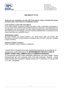 Manuale Cobra HH125