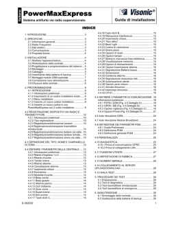 Manuale Installatore