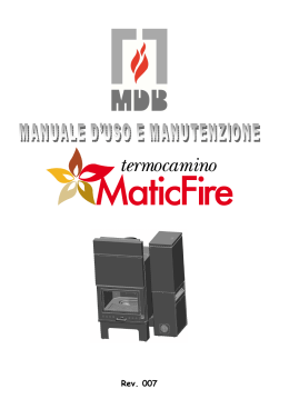 Manuale MDB MATICFIRE rev 007