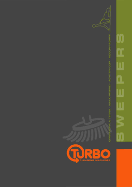 Page 1 Page 2 Turbo T5001 e la spazzatrice uomo a terra nata per