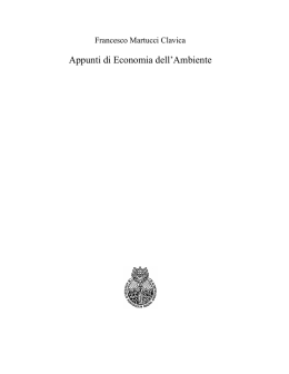 Appunti di Economia dell`Ambiente - CRB