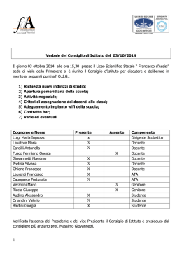 Verbale C.d.I. del 03 ottobre 2014 ()