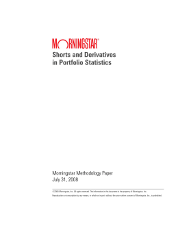 Shorts and Derivatives in Portfolio Statistics