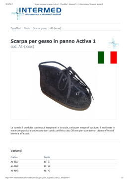 Scarpa per gesso in panno Activa 1
