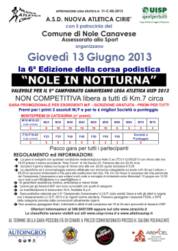 mff A.S.D. NUOVA ATLETICA CIRIE` Sportpertutti