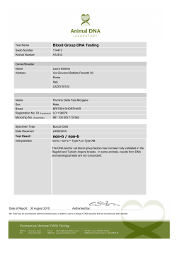 non-b / non-b Blood Group DNA Testing